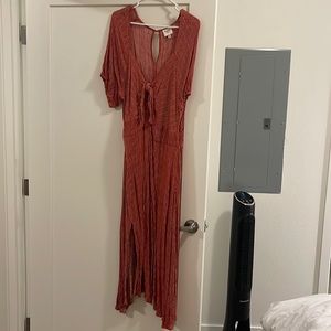 Red MIDI Dress 1970’s style